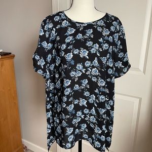Daniel Rainn Floral High Low Blouse Size Extra Large